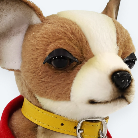 Artisan Handmade Realistic Chihuahua in T-Shirt – Luxury Rex Rabbit Fur Companion