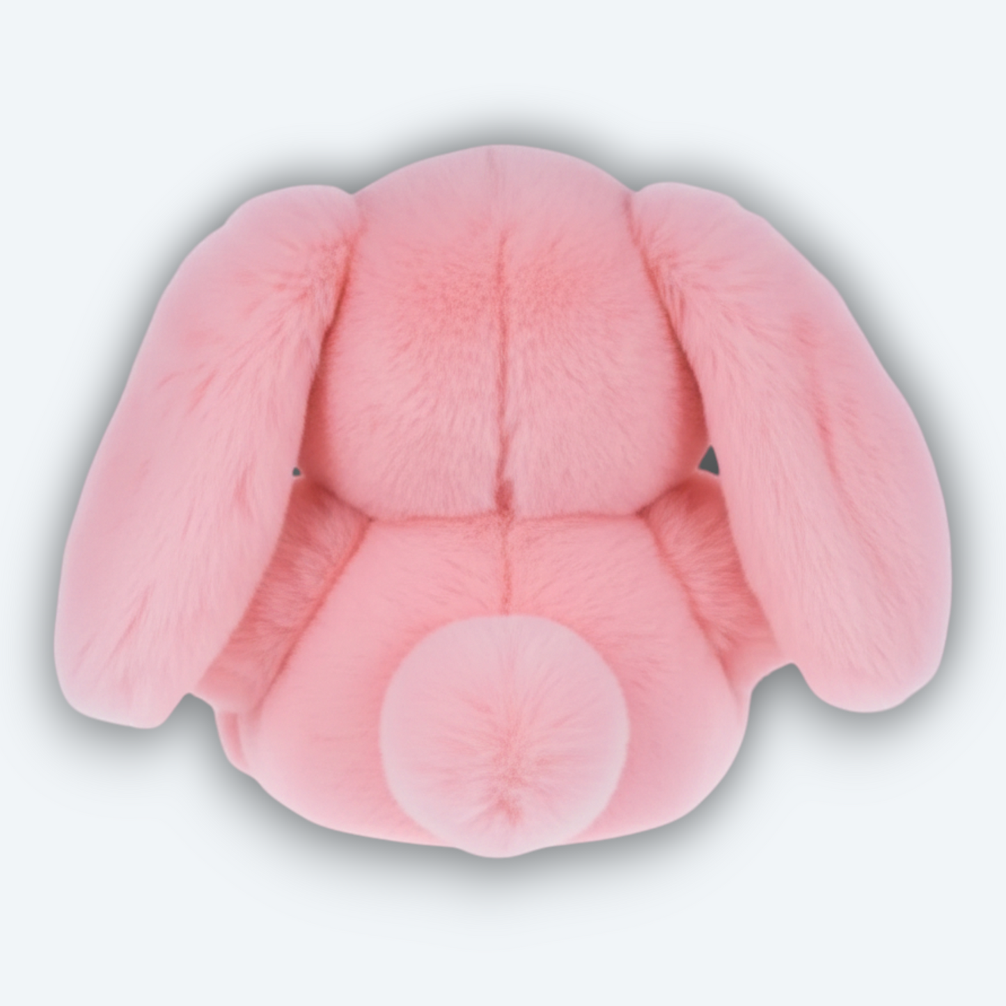 Artisan Handmade Soft Pink Bunny – Luxury Rex Rabbit Fur Designer Plush