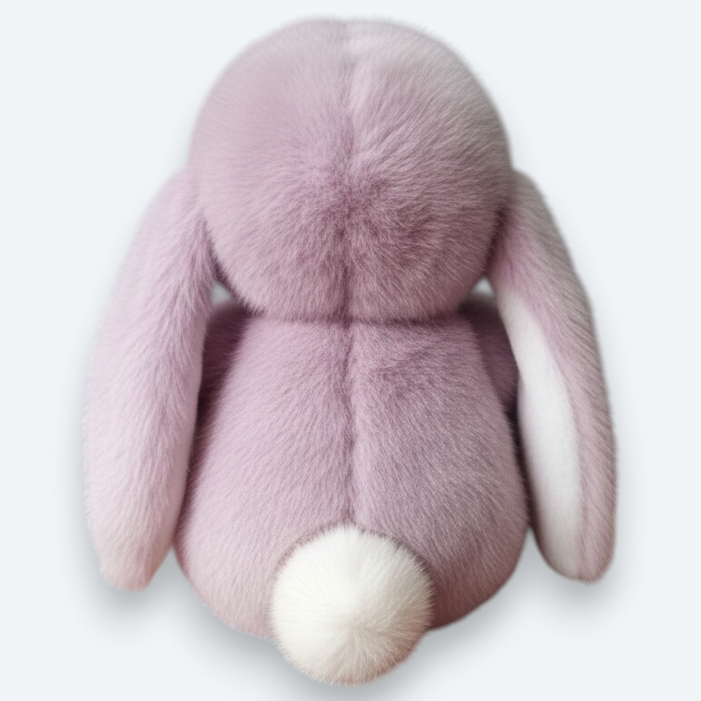 Artisan Handmade Lavender Mist Bunny – Luxury Natural Mink Fur Designer Plush