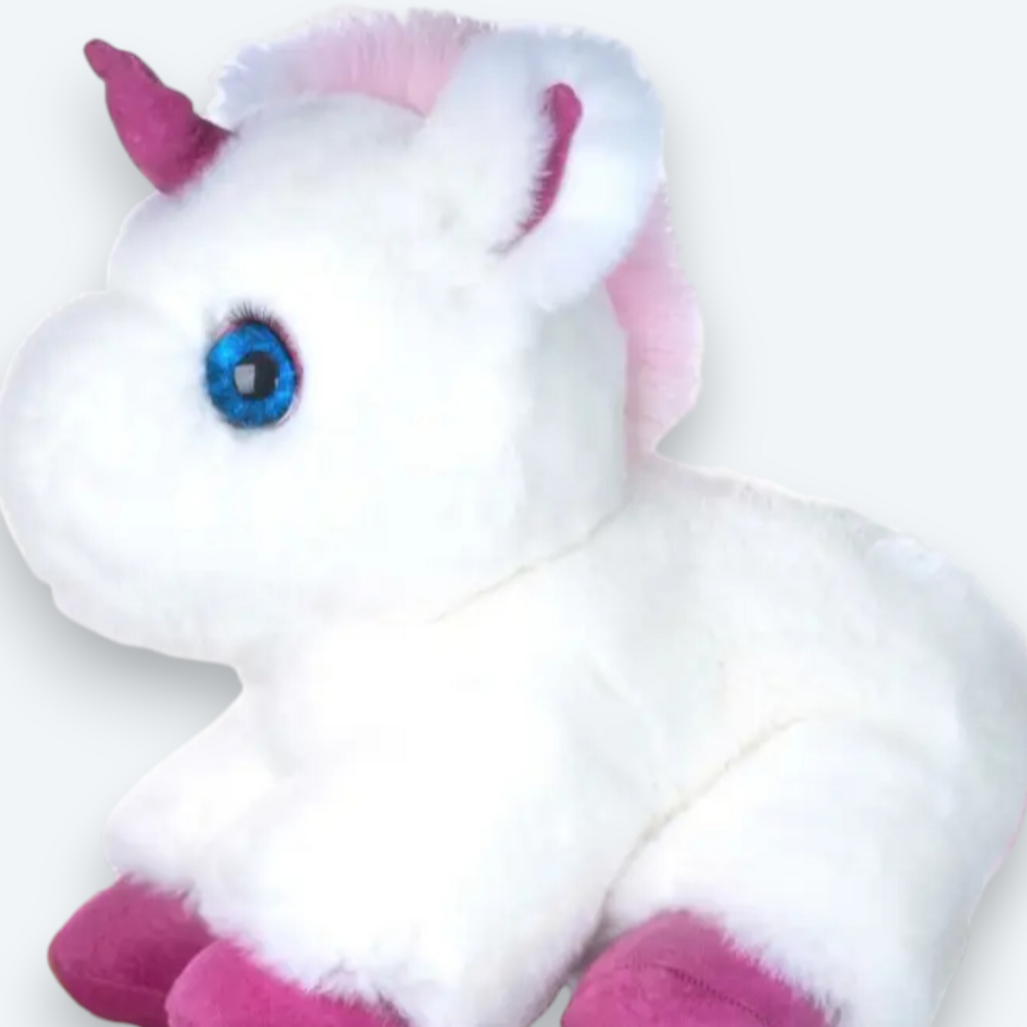 Artisan Handmade Enchanted Unicorn – Luxury Rex Rabbit & Arctic Fox Fur Plush
