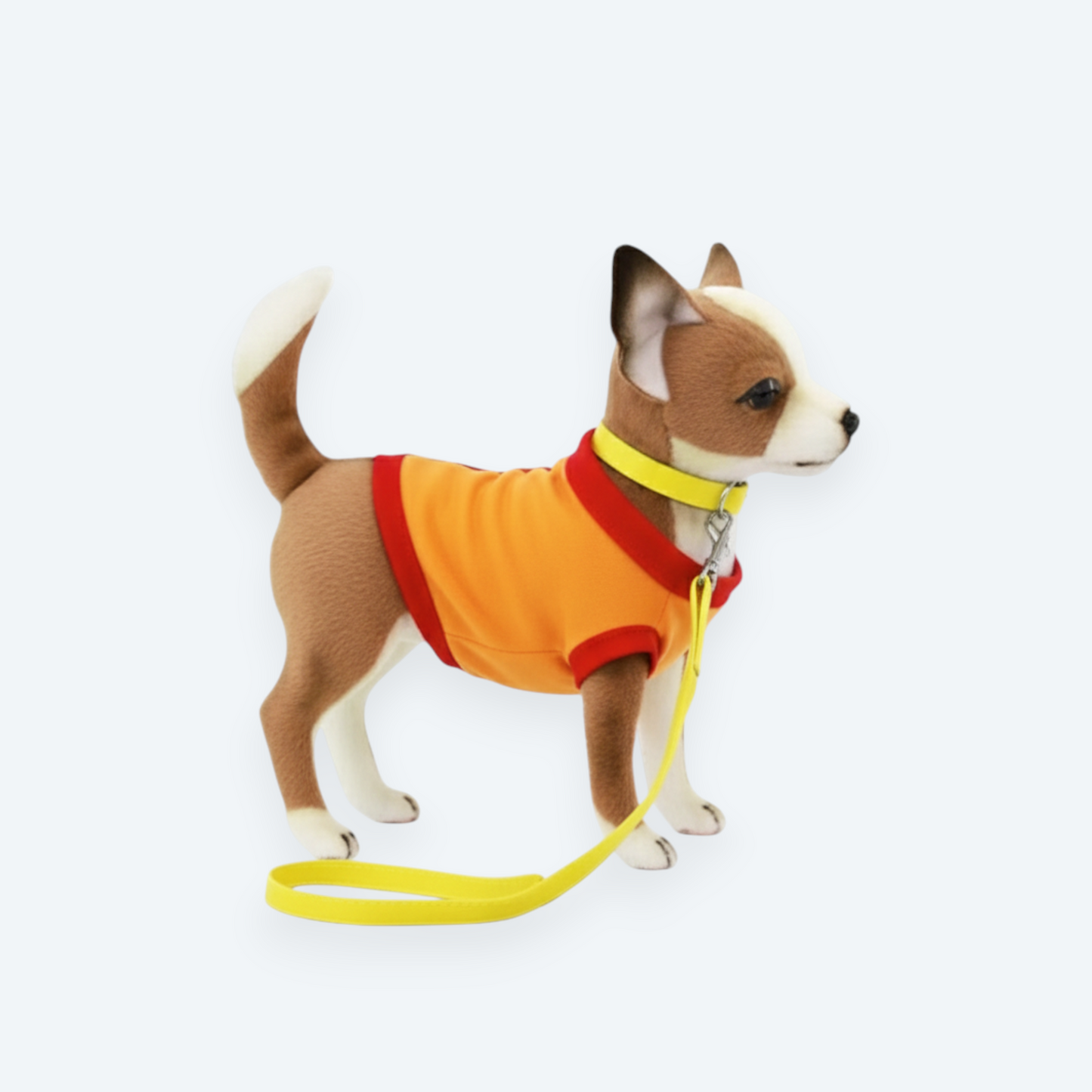 Artisan Handmade Realistic Chihuahua in T-Shirt – Luxury Rex Rabbit Fur Companion