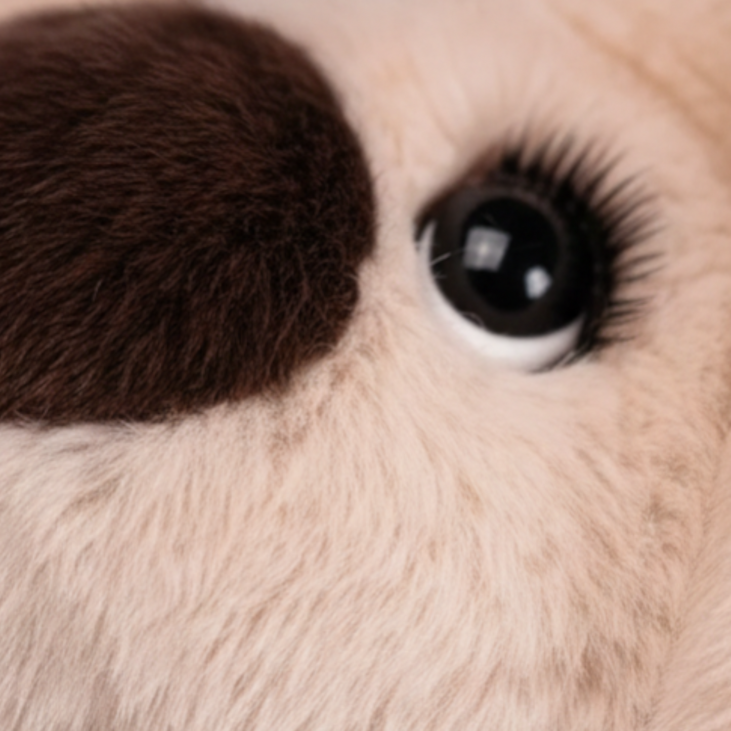 Artisan Handmade Dusty Rose Puppy – Luxury Rex Rabbit Fur Designer Plush