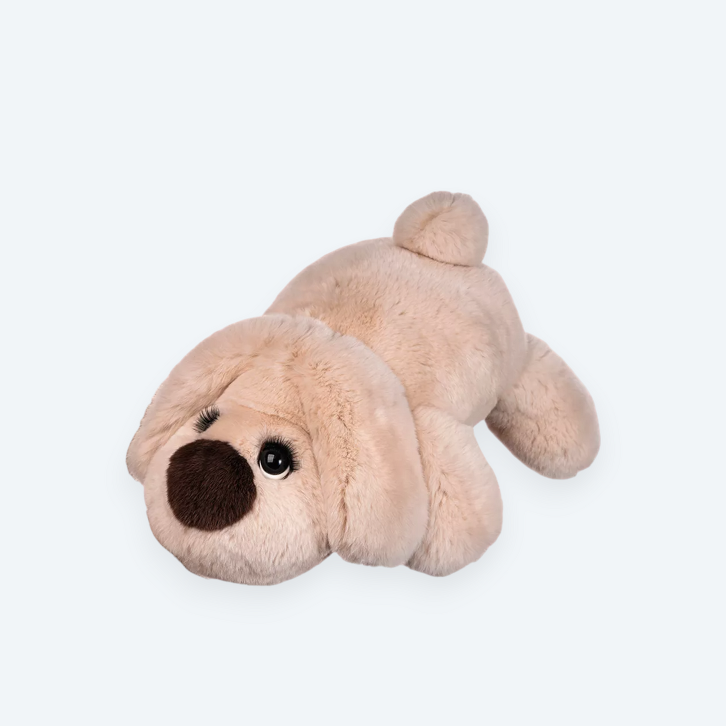 Artisan Handmade Dusty Rose Puppy – Luxury Rex Rabbit Fur Designer Plush