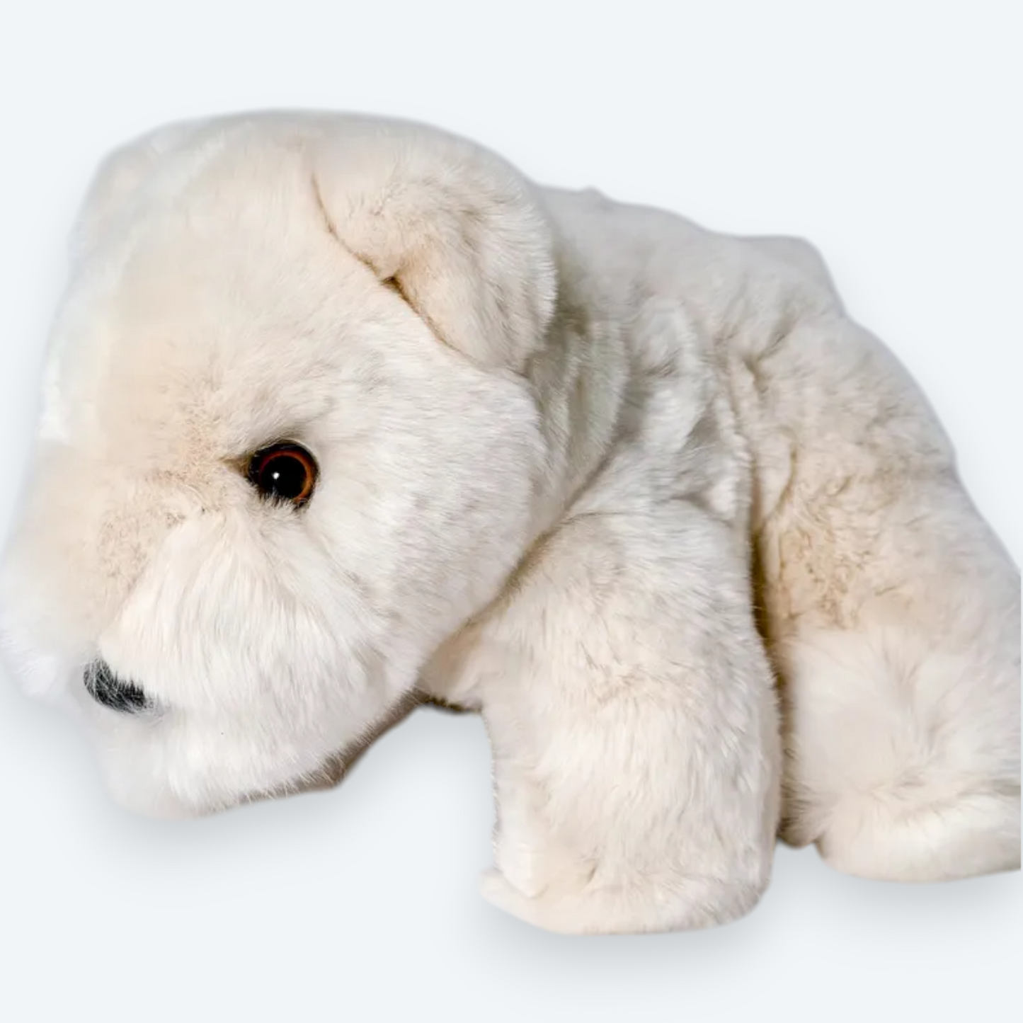 Artisan Handmade "Inseparable Friends" Bear Duo – Luxury Natural Rex Rabbit Fur Plush Set