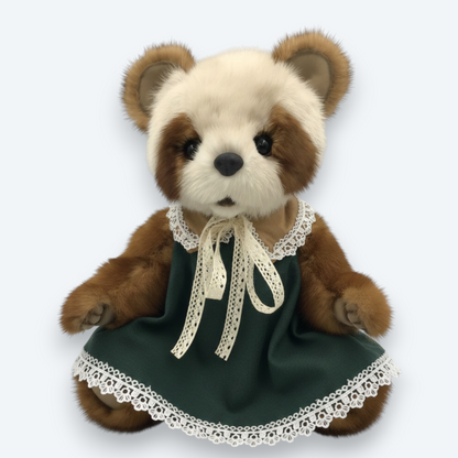 Artisan Handmade "Noble Duo" Bears – Luxury Natural Mink Fur Designer Set