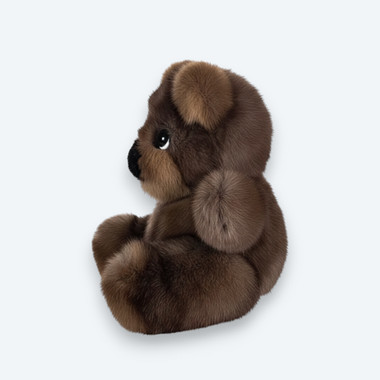 Artisan Handmade Sable Fur Teddy Bear – Ultimate Luxury Designer Plush