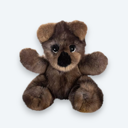Artisan Handmade Sable Fur Teddy Bear – Ultimate Luxury Designer Plush