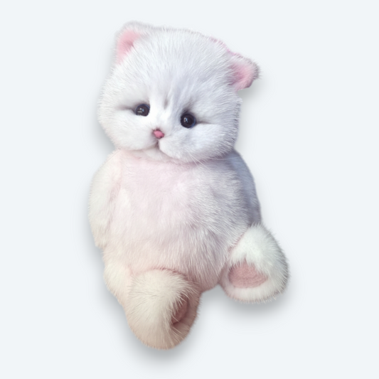 Artisan Handmade Mink Fur Kitten – Luxury Natural Fur Designer Plush