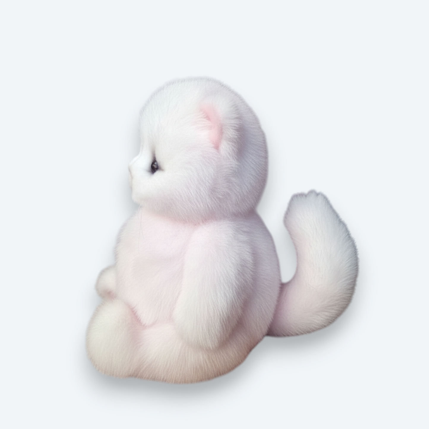 Artisan Handmade Mink Fur Kitten – Luxury Natural Fur Designer Plush