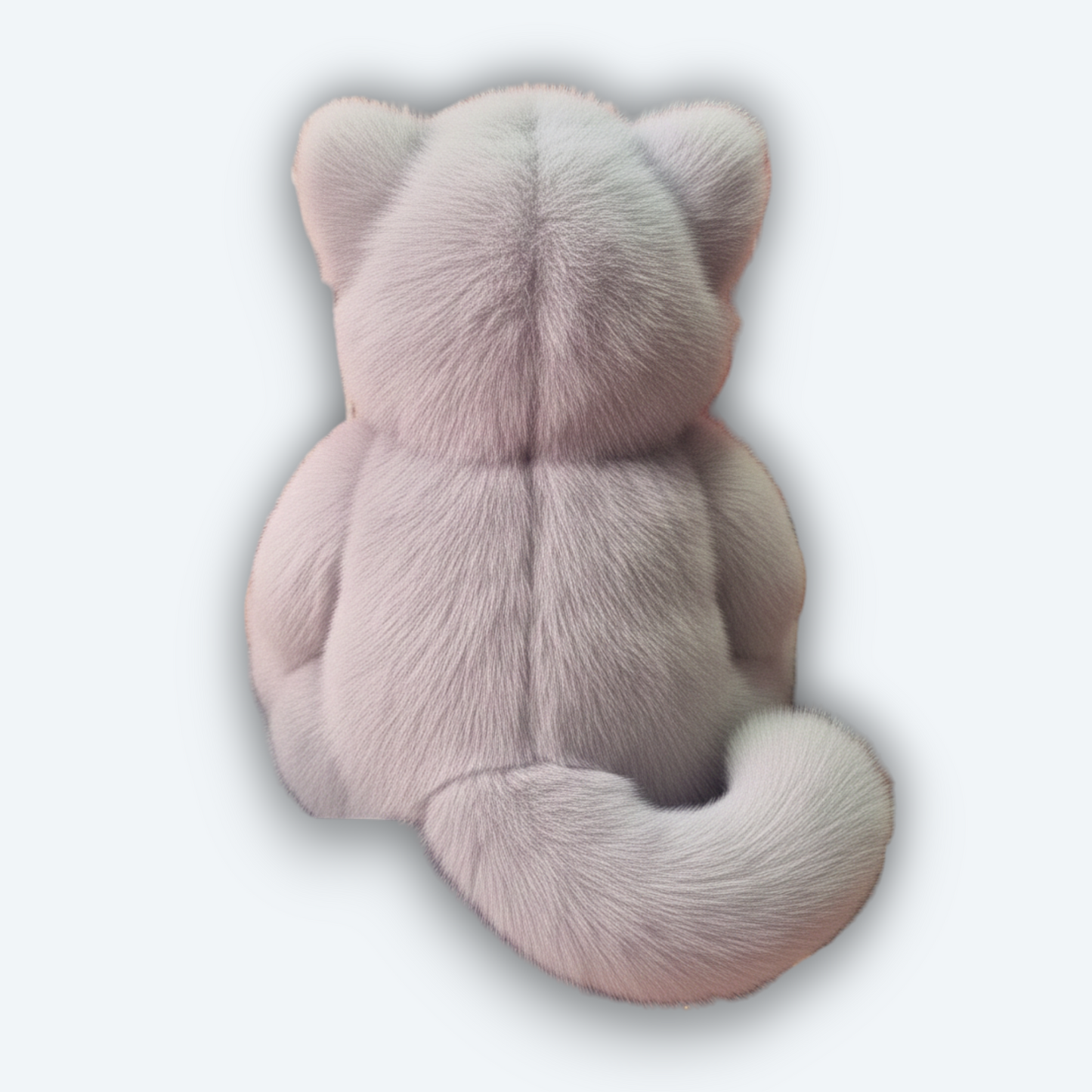 Artisan Handmade Lilac Dream Kitten – Luxury Natural Mink Fur Designer Plush