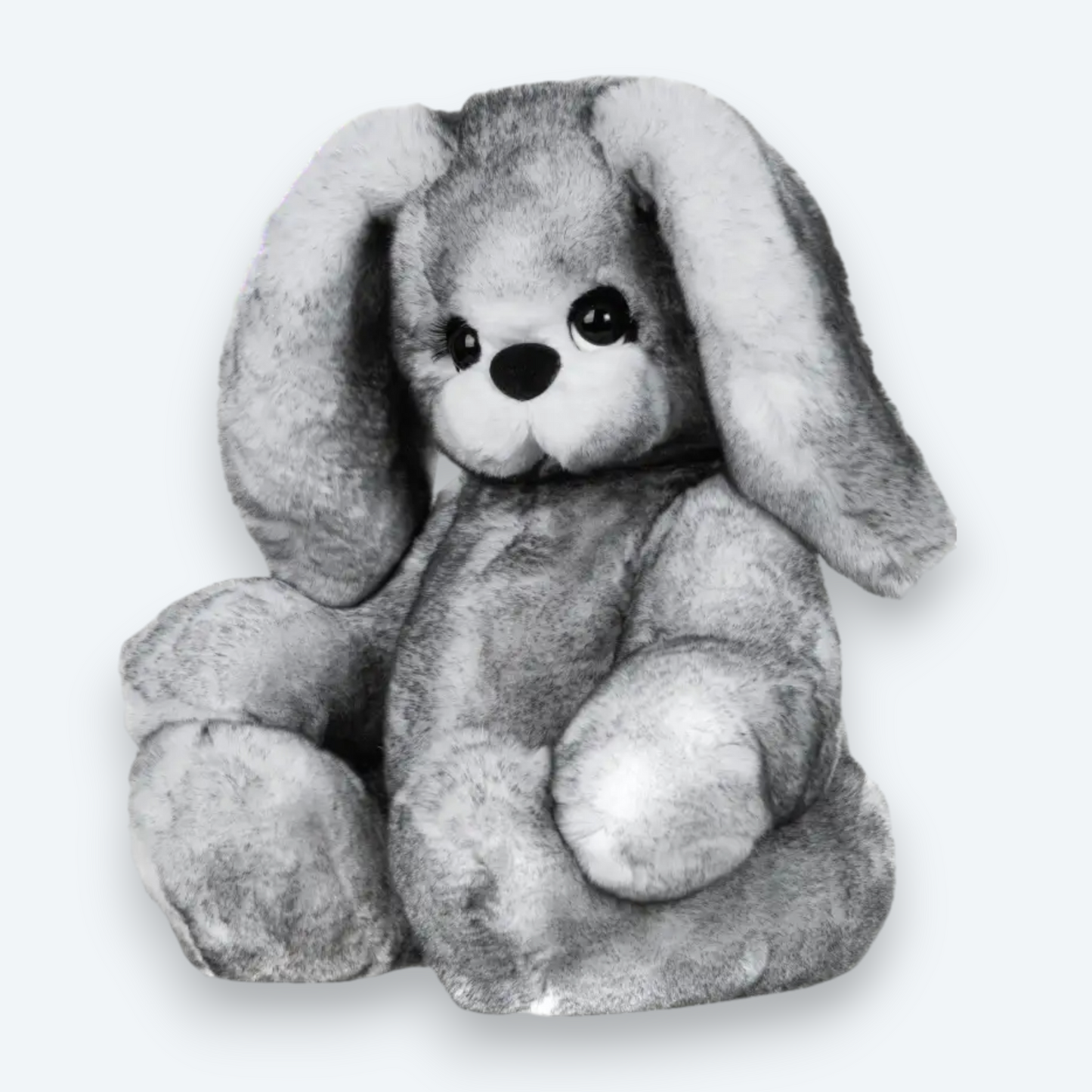 Artisan Handmade Grey Bunny – Luxury Rex Rabbit Fur Designer Plush