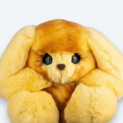 Artisan Handmade "Meadow Trinity" Bunnies – Luxury Natural Fur Designer Set