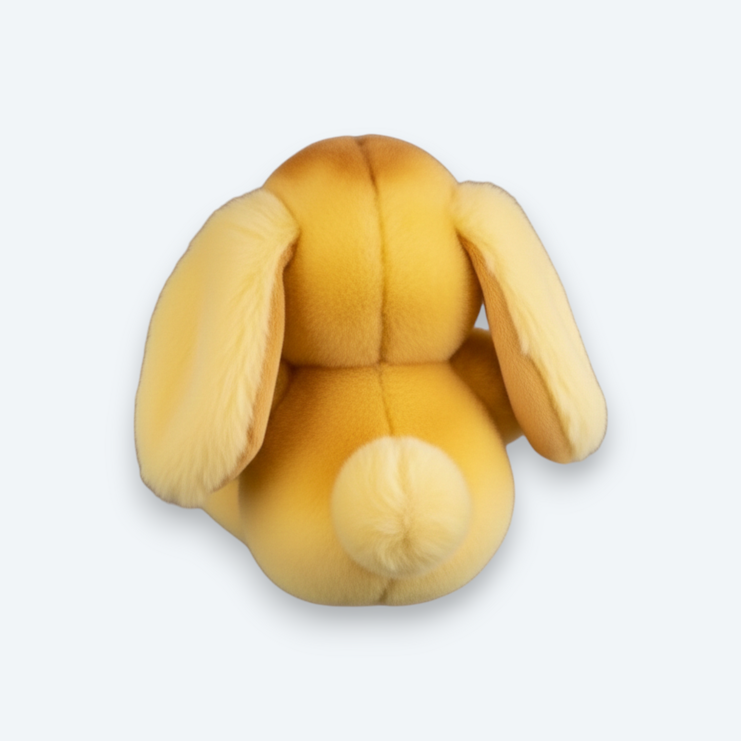 Artisan Handmade Golden Sand Bunny – Luxury Rex Rabbit Fur Designer Plush