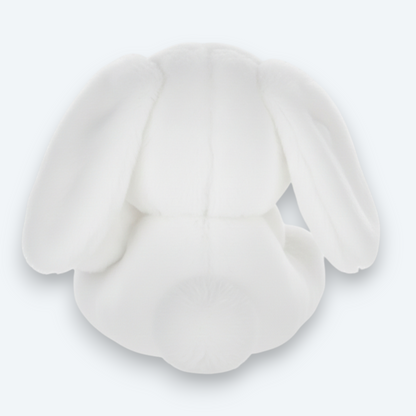 Artisan Handmade Snow White Bunny – Luxury Rex Rabbit Fur Designer Plush