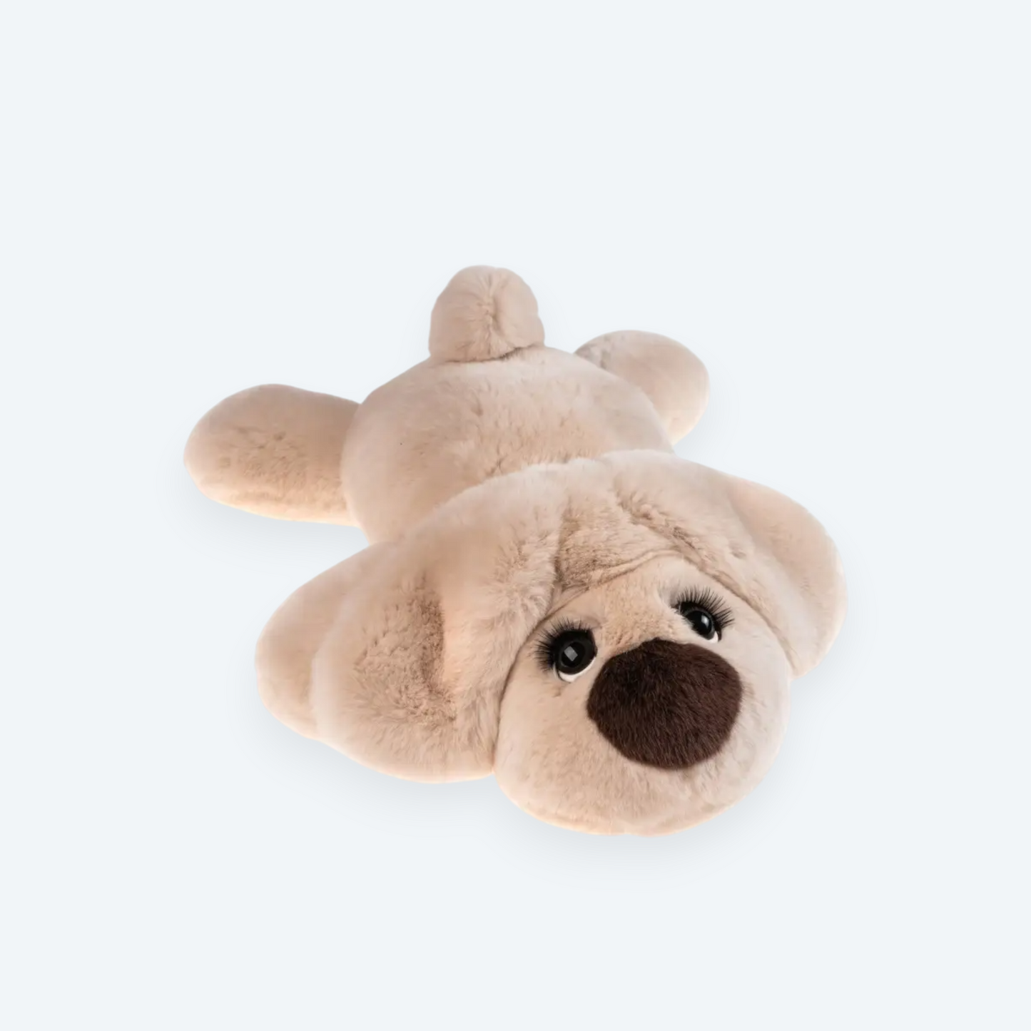 Artisan Handmade Dusty Rose Puppy – Luxury Rex Rabbit Fur Designer Plush