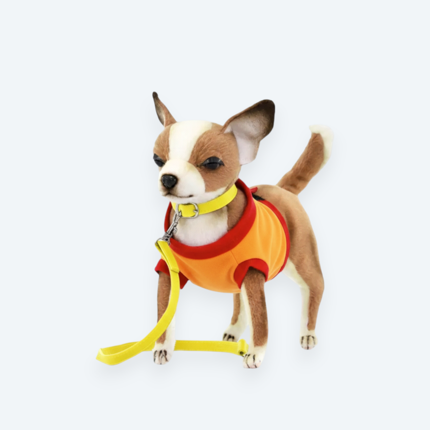 Artisan Handmade Realistic Chihuahua in T-Shirt – Luxury Rex Rabbit Fur Companion