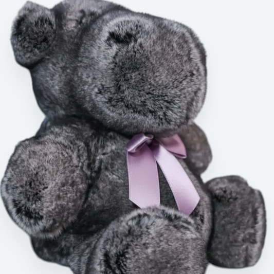 Artisan Handmade Velvet Hippo – Luxury Rex Rabbit Fur Designer Plush